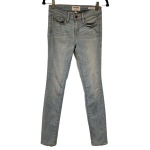 Frame Denim Le Skinny De Jeanne High Rise Light Wash Skinny Stretch Jeans sz 27